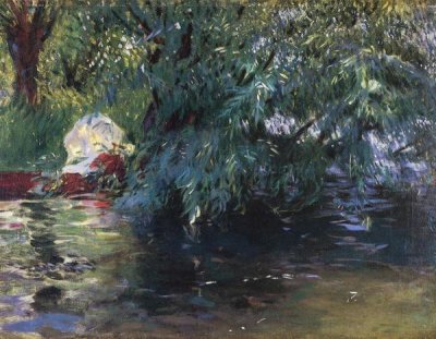 John Singer Sargent - A Backwater Calcot Mill 1888