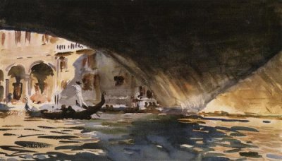 John Singer Sargent - Under the Rialto Bridge, 1909
