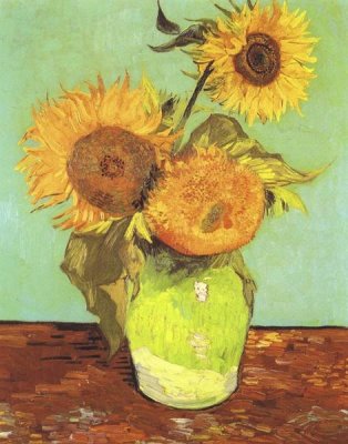 Vincent Van Gogh - Vase With Three Sunflowers
