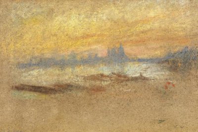 James McNeill Whistler - Sunset Red And Gold Salute 1880