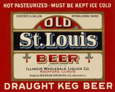 Vintage Booze Labels - Old St. Louis Beer