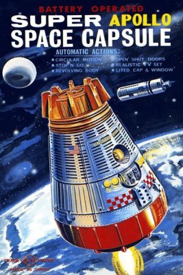 Retrorocket - Battery Operated Super Apollo Space Capsule