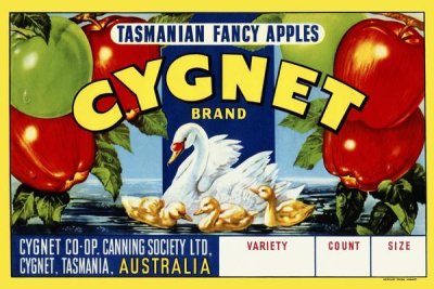 Retrolabel - Cygnet Tasmanian Fancy Apples