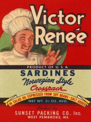 Retrolabel - Victor Renee Sardines
