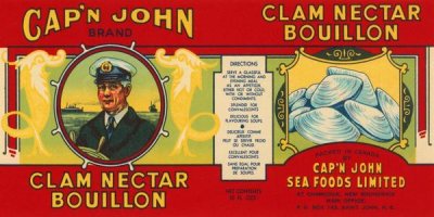Retrolabel - Cap'n John Brand Clam Nectar Bouillon