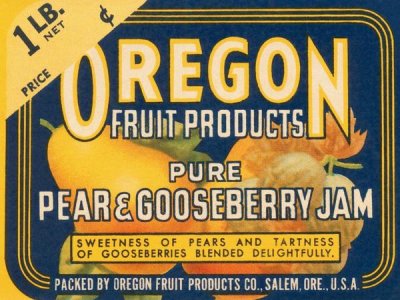 Retrolabel - Pure Pear & Gooseberry Jam