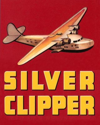 Retrotravel - Silver Clipper Crate Label