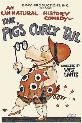 Unknown 20th Century American Illustrator - Movie Poster: The Pig's Curly Tail