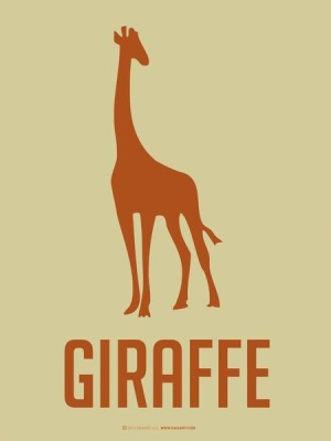 NAXART Studio - Giraffe Orange