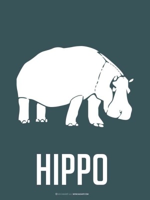 NAXART Studio - Hippo White