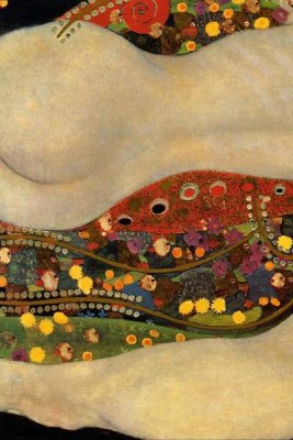 Gustav Klimt - Sea Serpents V (left)