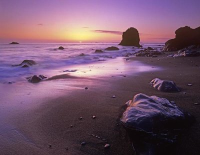 Tim Fitzharris - Enderts Beach at sunset, Redwood National Park, California