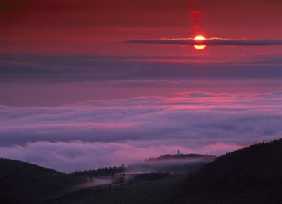 Tim Fitzharris - Sunrise at Hurricane Ridge, Olympic National Park, Washington