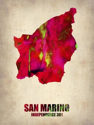 NAXART Studio - San Marino Watercolor Poster