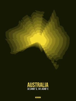 NAXART Studio - Australia Radiant Map 3