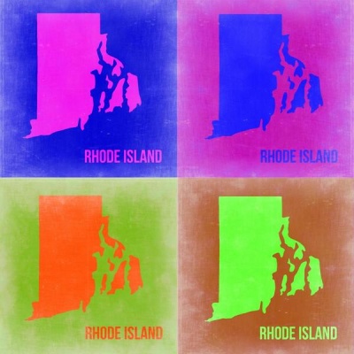 NAXART Studio - Rhode Island Pop Art Map 2