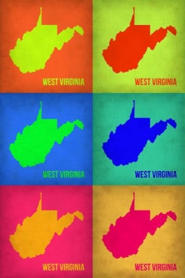 NAXART Studio - West Virginia Pop Art Map 1