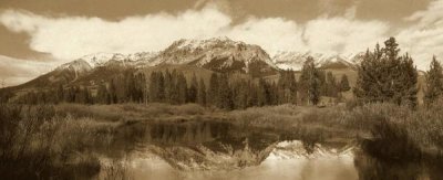 Tim Fitzharris - Easely Peak, Boulder Mountains, Idaho - Sepia