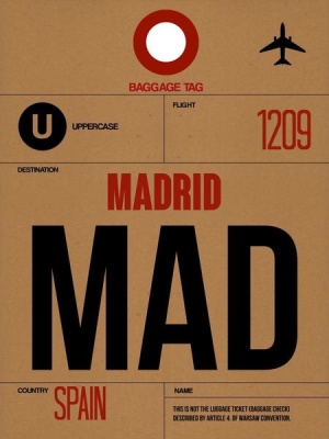 NAXART Studio - MAD Madrid Luggage Tag 2