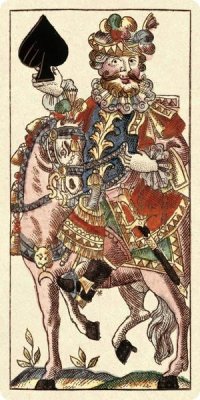 Andreas Benedictus Göbl - Knight of Spades (Bauern Hochzeit Deck)