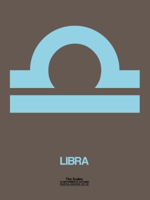 NAXART Studio - Libra Zodiac Sign Blue