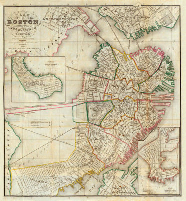 George G. Smith - Plan of Boston Comprising a Part of Charlestown and Cambridge, 1846