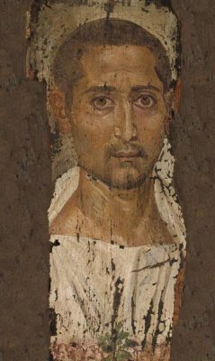 Unknown 3rd Century Romano-Egyptian Artisan - Mummy Portrait of a Bearded Man