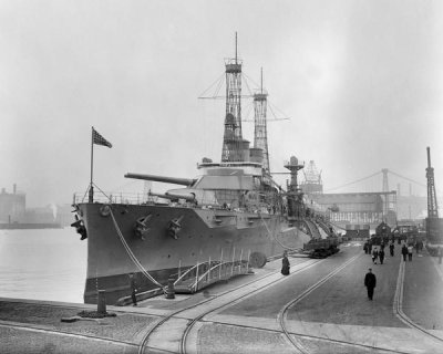 Bain News Svc. - Battleship Texas in the Shipyard, ca. 1911