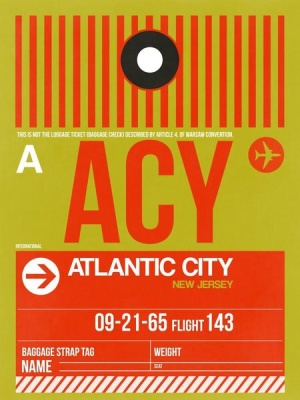 NAXART Studio - ACY Atlantic City Luggage Tag I
