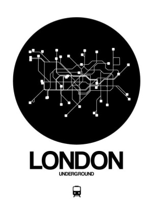 NAXART Studio - London Black Subway Map