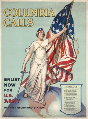 Frances Adams Halsted - Columbia Calls--Enlist Now for U.S. Army, ca. 1916