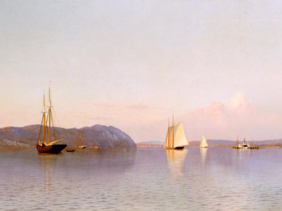 Francis A. Silva - Late Afternoon, Haverstraw Bay (detail)