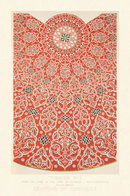 Owen Jones - Plate XXXVIII, Turkish No. 3 from "The Grammar of Ornament", ca. 1856