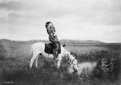 Edward S. Curtis - An oasis in the Badlands, ca. 1905