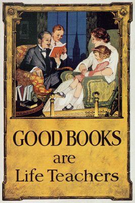 Unknown Artist - Good Books Are Life Teachers, c. 1910