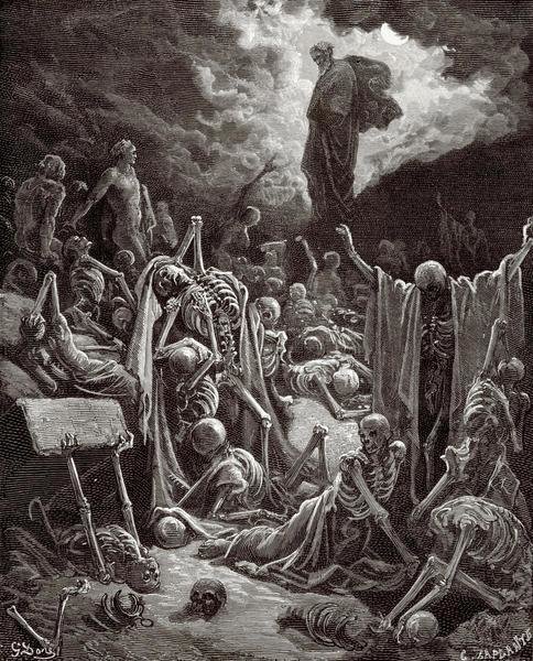 Gustave Dore The Visions Of Ezekiel The Vision Of The Valley Of The