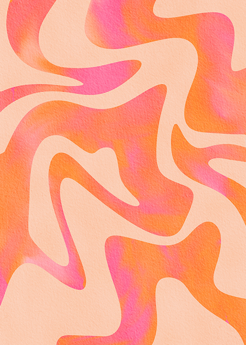 Baroo Bloom, Abstract Wave - Peach Fuzz
