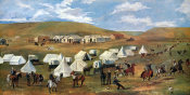 Charles M. Russell - Cowboy Camp During The Roundup