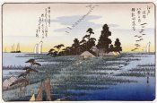 Hiroshige - Descending Geese at Haneda
