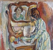 Jules Pascin - Woman at Her Toilet