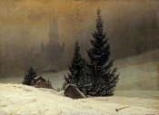 Caspar David Friedrich - Winter Landscape With a Church