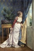 Auguste Toulmouche - Awaiting The Visitor