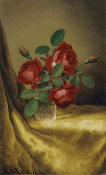 Martin Johnson Heade - Roses In a Crystal Goblet
