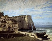 Gustave Courbet - Cliffs of Etretat After a Storm