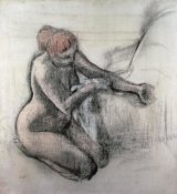 Edgar Degas - Nude Woman Drying Herself After The Bath