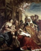 Eugene Delacroix - Adoration of The Kings
