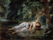 Eugene Delacroix - Death of Ophelia