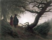 Caspar David Friedrich - Man & Woman Contemplating The Moon