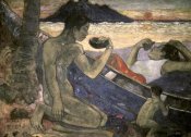 Paul Gauguin - The Canoe, a Tahitian Family