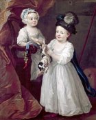 William Hogarth - Lord Grey & Lady Mary West As Children